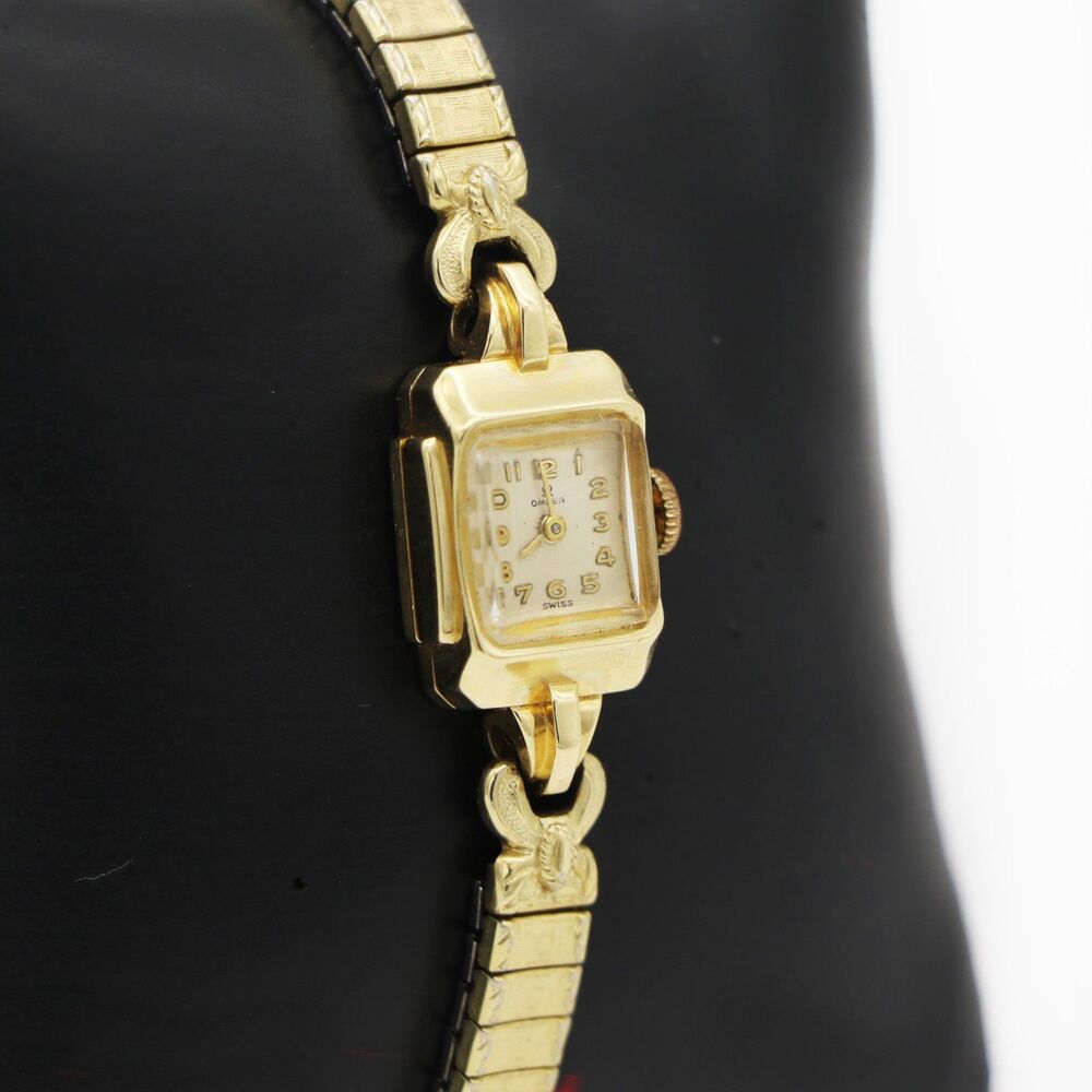 OMEGA 14k Yellow Gold Case Mechanical 484 Movement 17 Jewels Vintage Watch